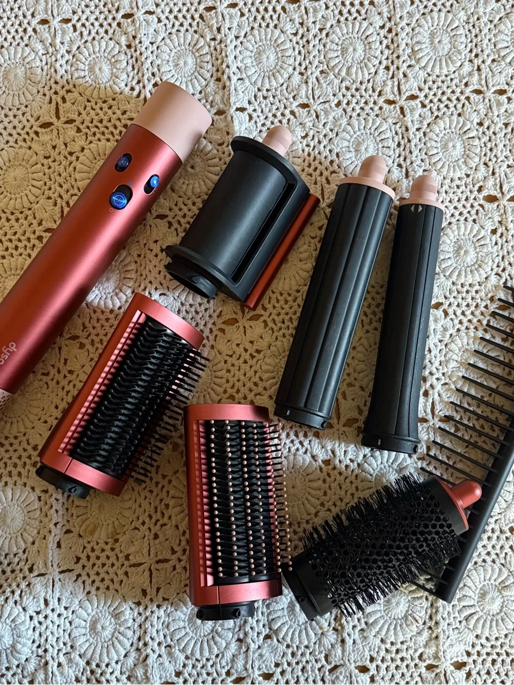 Dyson Airwrap Complete Long Strawberry Bronze + Bag - Barely Used